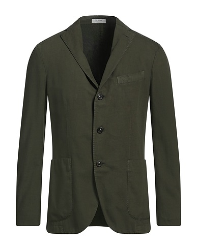 BOGLIOLI Blazer Verde militare 88% Cotone, 12% Lino