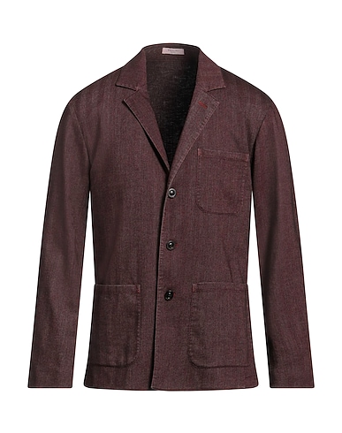 BOGLIOLI Blazer Burgundy 48% Cotton, 25% Linen, 25% Polyester, 2% Elastane