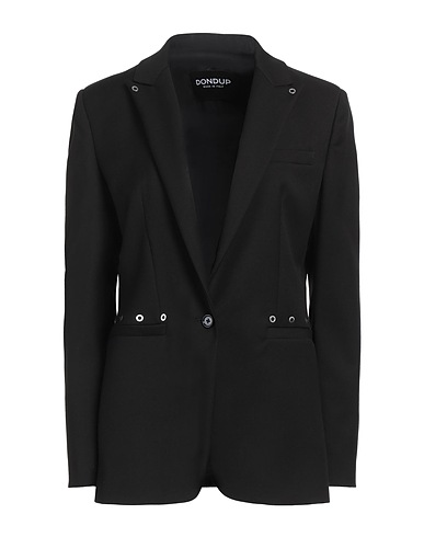 DONDUP Blazer Black 62% Polyester, 35% Viscose, 3% Elastane