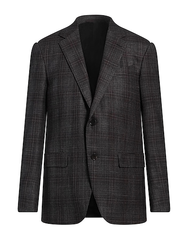 ZEGNA Blazer Dark brown 81% Wool, 10% Cashmere, 5% Silk, 4% Linen