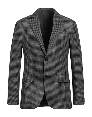ZEGNA Blazer Charcoal 72% Wool, 19% Linen, 9% Silk