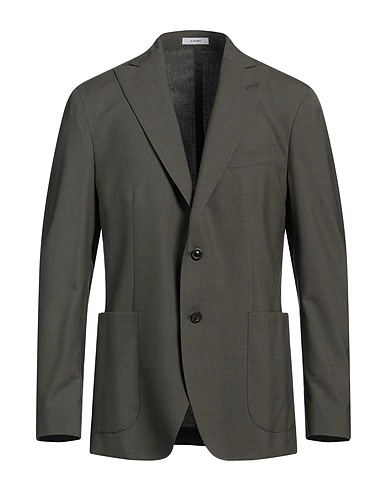 BOGLIOLI Blazer Dark green 93% Virgin Wool, 7% Silk
