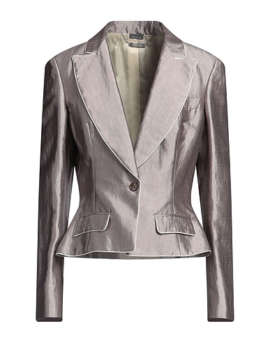 MCQUEEN Blazer Taupe 47% Linen, 31% Viscose, 22% Cotton