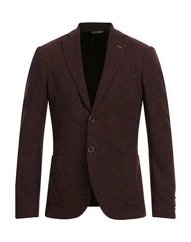 SIMBOLS Blazer Burgundy 46% Cotton, 26% Wool, 12% Polyester, 12% Polyamide, 4% Other Fibres