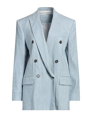 ICEBERG Blazer Sky blue 54% Linen, 46% Cotton