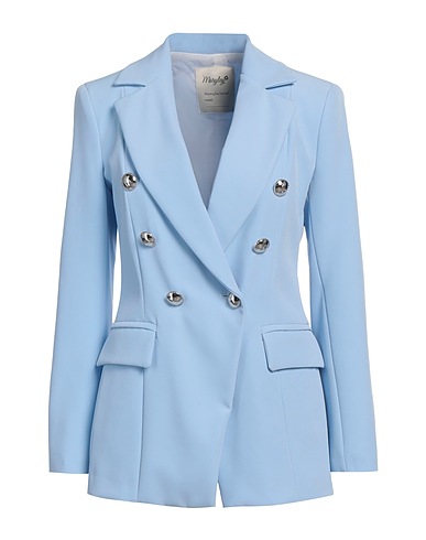 MARYLEY Giacca Celeste 89% Poliestere, 11% Elastan
