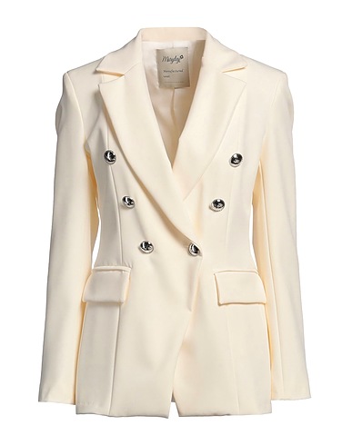 MARYLEY Blazer Cream 89% Polyester, 11% Elastane