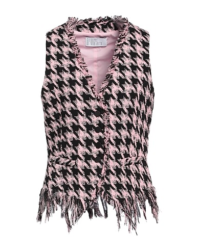 GIUSEPPE DI MORABITO Waistcoat Pink 57% Cotton, 24% Polyester, 14% Acrylic, 5% Other Fibres