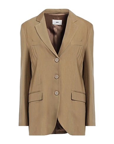 SOLOTRE テーラードジャケット VERDE MILITARE レーヨン 84% / リネン 16%