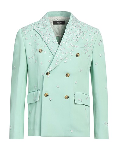 AMIRI Blazer Light green 100% Viscose, Glass, Acrylic, Polyester