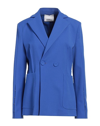 ERIKA CAVALLINI Blazer Blue 68% Polyester, 29% Viscose, 3% Elastane