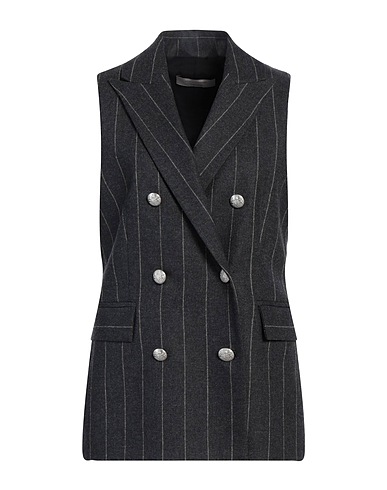 D.EXTERIOR Gilet Antracite 55% Lana Merino, 43% Poliestere, 2% Elastan