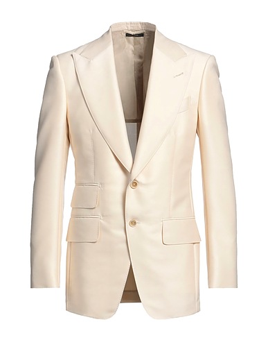 TOM FORD Blazer Cream 86% Wool, 14% Silk