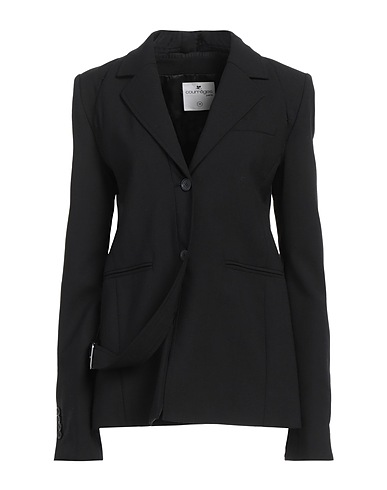 COURRÈGES Blazer Black 95% Wool, 5% Elastane