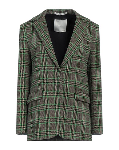 EMMA & GAIA Blazer Green 57% Polyester, 43% Cotton
