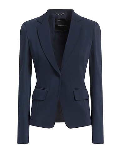 EMMA & GAIA Blazer Navy blue 96% Viscose, 4% Elastane