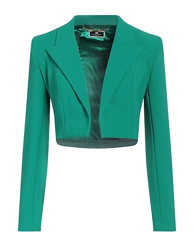 ELISABETTA FRANCHI Jackett Smaragdgrün 96% Polyester, 4% Elastan