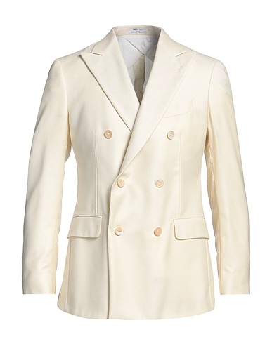 BOGLIOLI Blazer Panna 54% Lana, 20% Cachemire, 18% Seta, 8% Lino