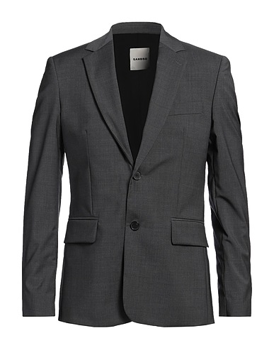 SANDRO Blazer Charcoal 100% Virgin Wool