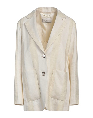 PESERICO Blazer Ivory 77% Linen, 23% Viscose