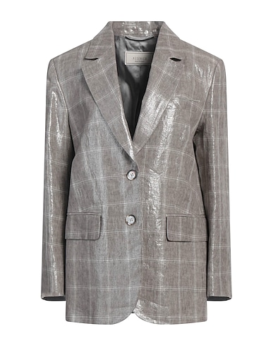 PESERICO Blazer Grey 100% Linen