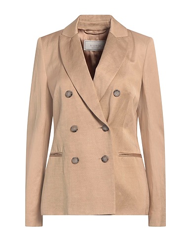 PESERICO Blazer Camel 57% Viscose, 32% Linen, 11% Cotton