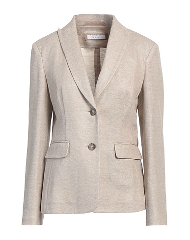 PESERICO Blazer EASY Light grey 60% Linen, 40% Cotton