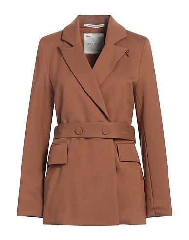 EMMA & GAIA Blazer Brown 68% Viscose, 27% Polyamide, 5% Elastane