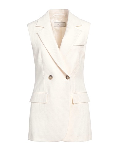 PESERICO Blazer White 54% Cotton, 35% Linen, 8% Polyamide, 3% Elastane