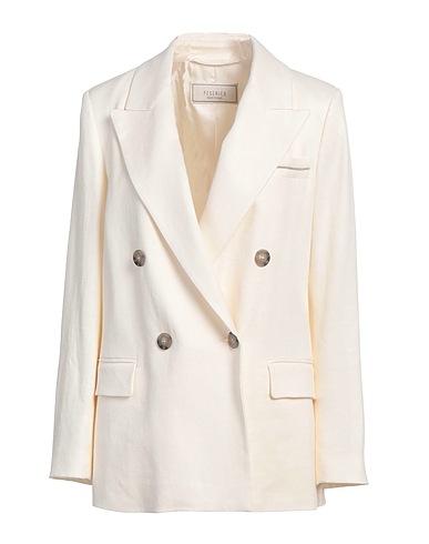 PESERICO Blazer Ivory 67% Linen, 31% Viscose, 2% Elastane
