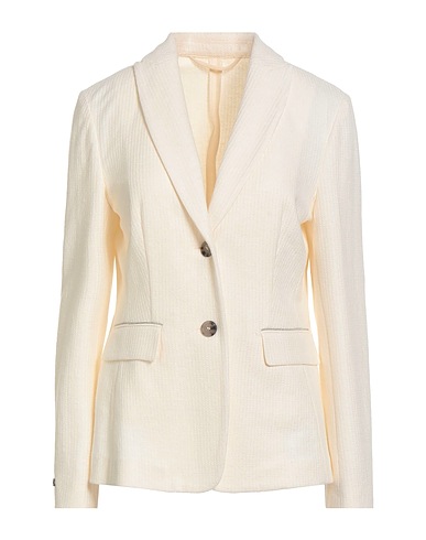 PESERICO Giacca Avorio 54% Cotone, 35% Lino, 8% Poliammide, 3% Elastan