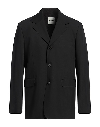 SANDRO Blazer Black 79% Viscose, 21% Wool