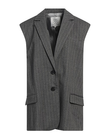 SECOND FEMALE Blazer Grey 69% Polyester, 29% Viscose, 2% Elastane