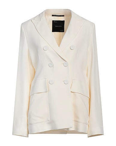 EMMA & GAIA Giacca Bianco 96% Viscosa, 4% Elastan