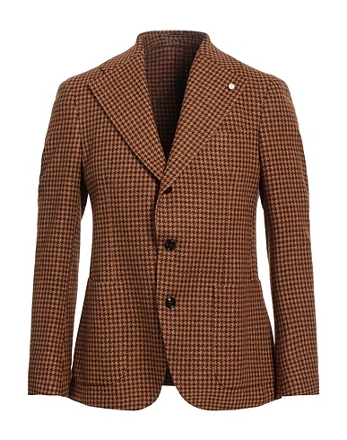 LUIGI BIANCHI Mantova Blazer Camel 62% Virgin Wool, 23% Polyamide, 15% Silk