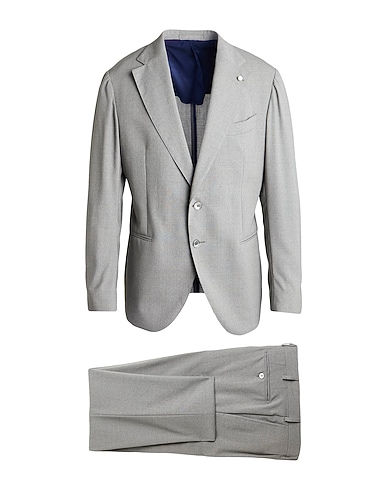 LUIGI BIANCHI Mantova Suits Grey 100% Wool