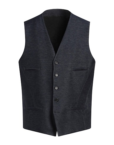 NEIL BARRETT Suit vest Midnight blue 60% Cotton, 40% Polyester