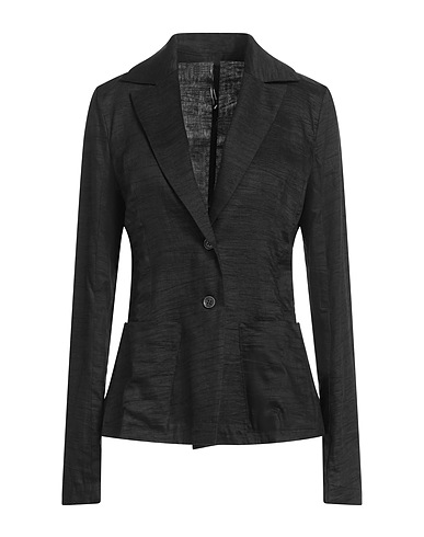 MASNADA Blazer Black 89% Linen, 11% Nylon