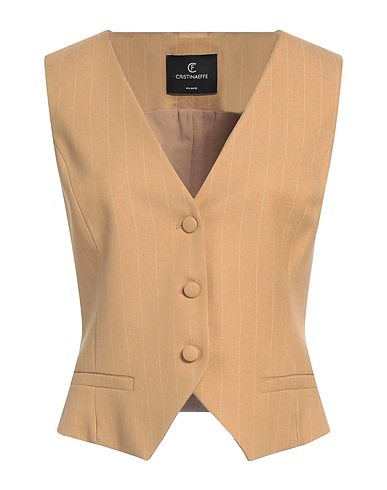 CRISTINAEFFE Weste Beige 63% Polyester, 34% Viskose, 3% Elastan
