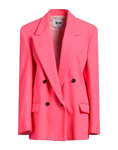 MSGM Giacca Fucsia 40% Poliestere, 22% Poliammide, 19% Acrilico, 19% Cotone