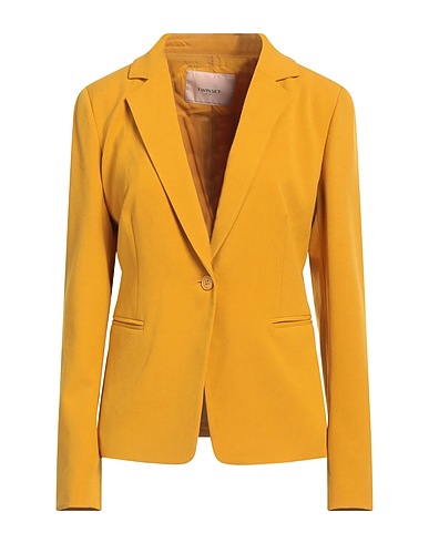TWINSET Blazer Mustard 64% Polyester, 32% Viscose, 4% Elastane