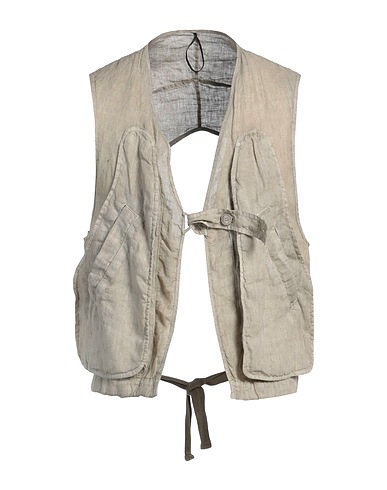 MASNADA Suit vest Light grey 100% Linen