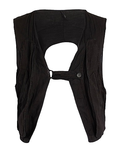 MASNADA Suit vest Black 100% Linen