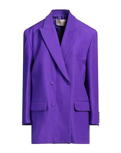 VALENTINO GARAVANI Blazer Purple 65% Virgin Wool, 35% Silk