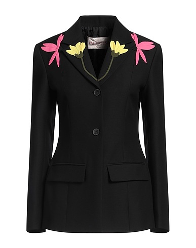 VALENTINO GARAVANI Blazer Black 65% Virgin Wool, 35% Silk