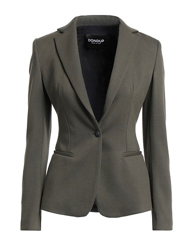 DONDUP Blazer Dark green 59% Viscose, 26% Polyamide, 11% Virgin Wool, 4% Elastane