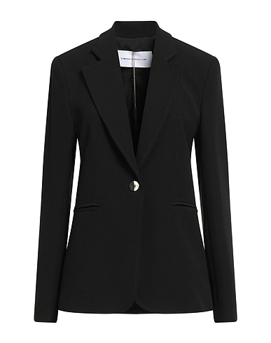 SIMONA CORSELLINI Blazer Black 94% Polyester, 6% Elastane