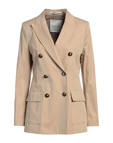 EMMA & GAIA Blazer Sand 97% Cotton, 3% Elastane