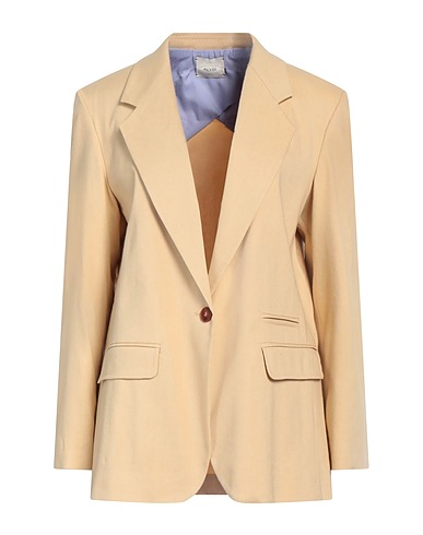 ALYSI Blazer Beige 51% Linen, 46% Viscose, 3% Elastane