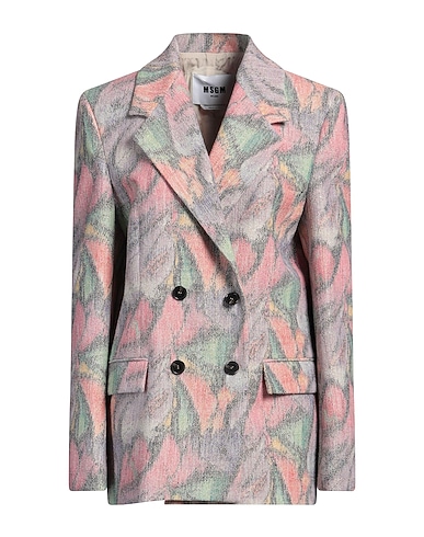 MSGM Blazer Lilac 45% Polyester, 24% Cotton, 18% Viscose, 7% Acrylic, 6% Polyamide